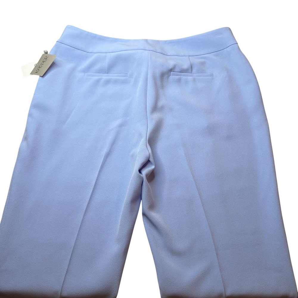 The Kasper Women's Sz 12 Stretch-Crepe Straight-Leg Pants in California Sky - Picture 6 of 8